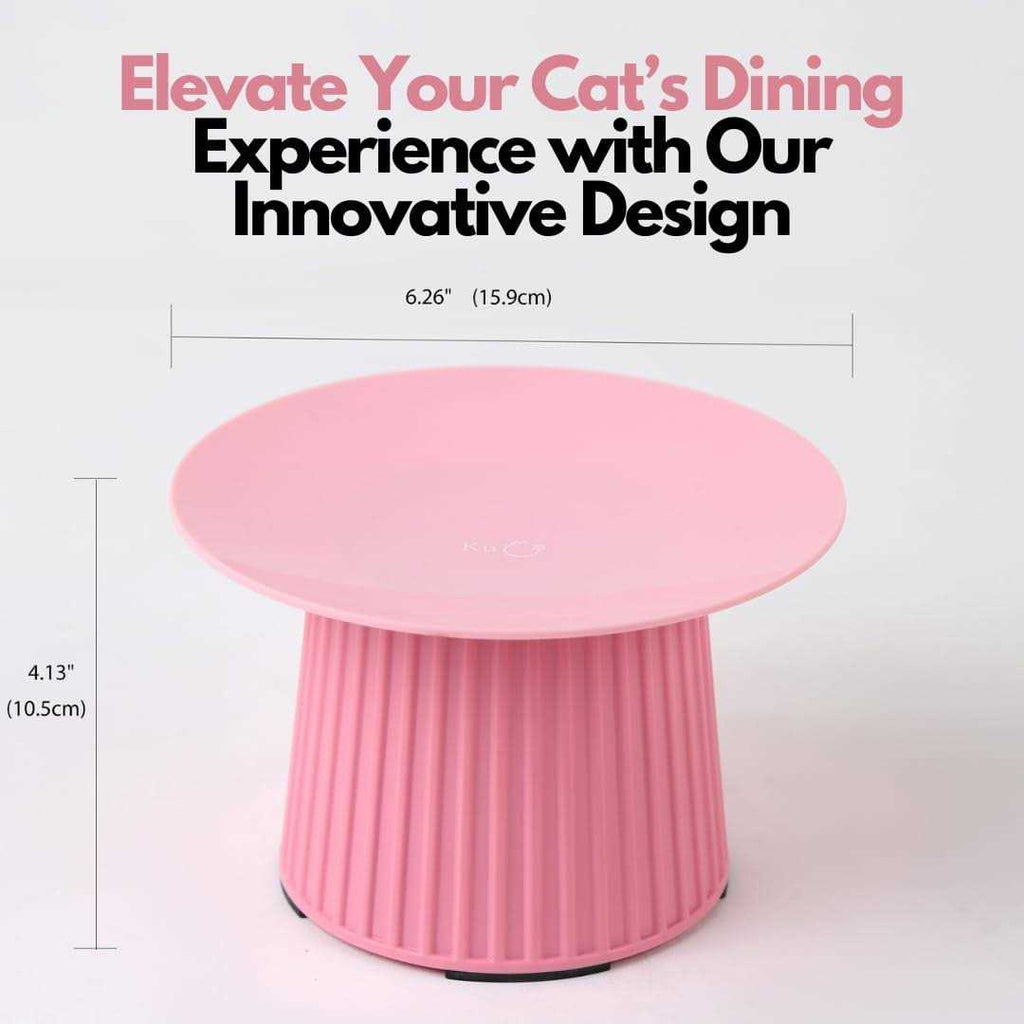 Elevated Cat Food and Water Bowl Set P9443