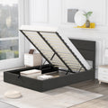 Upholstered Full Storage Platform Bed Y446