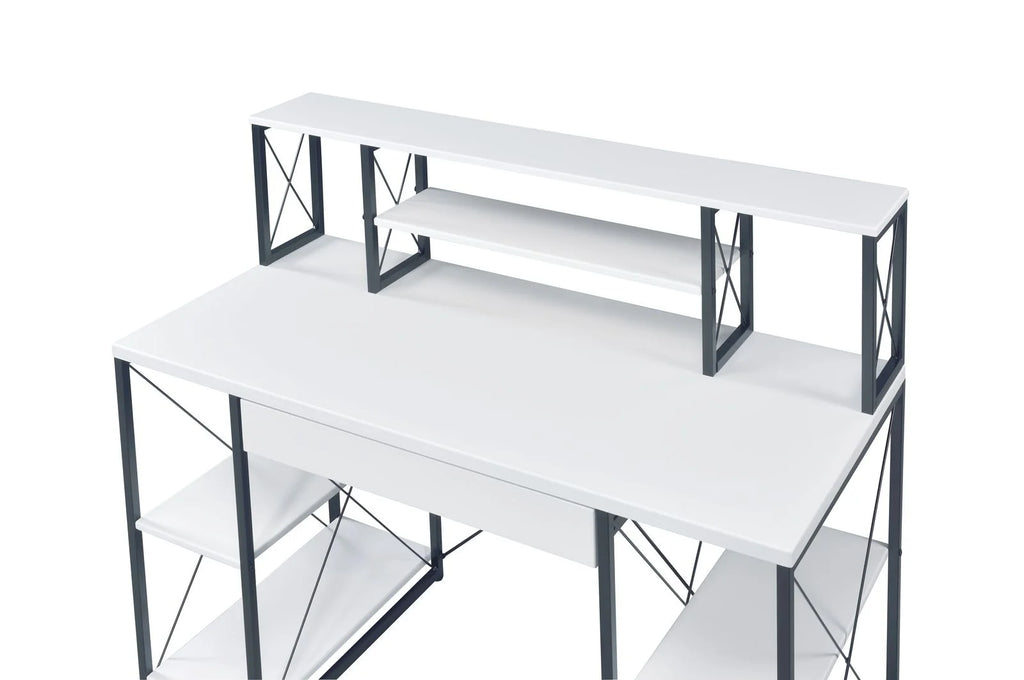 White & Black Desk P34008