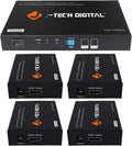 1x4 HDMI Extender Splitter Over Cat5e/Cat6 up to 164 feet at 1080P with IR Control W526847