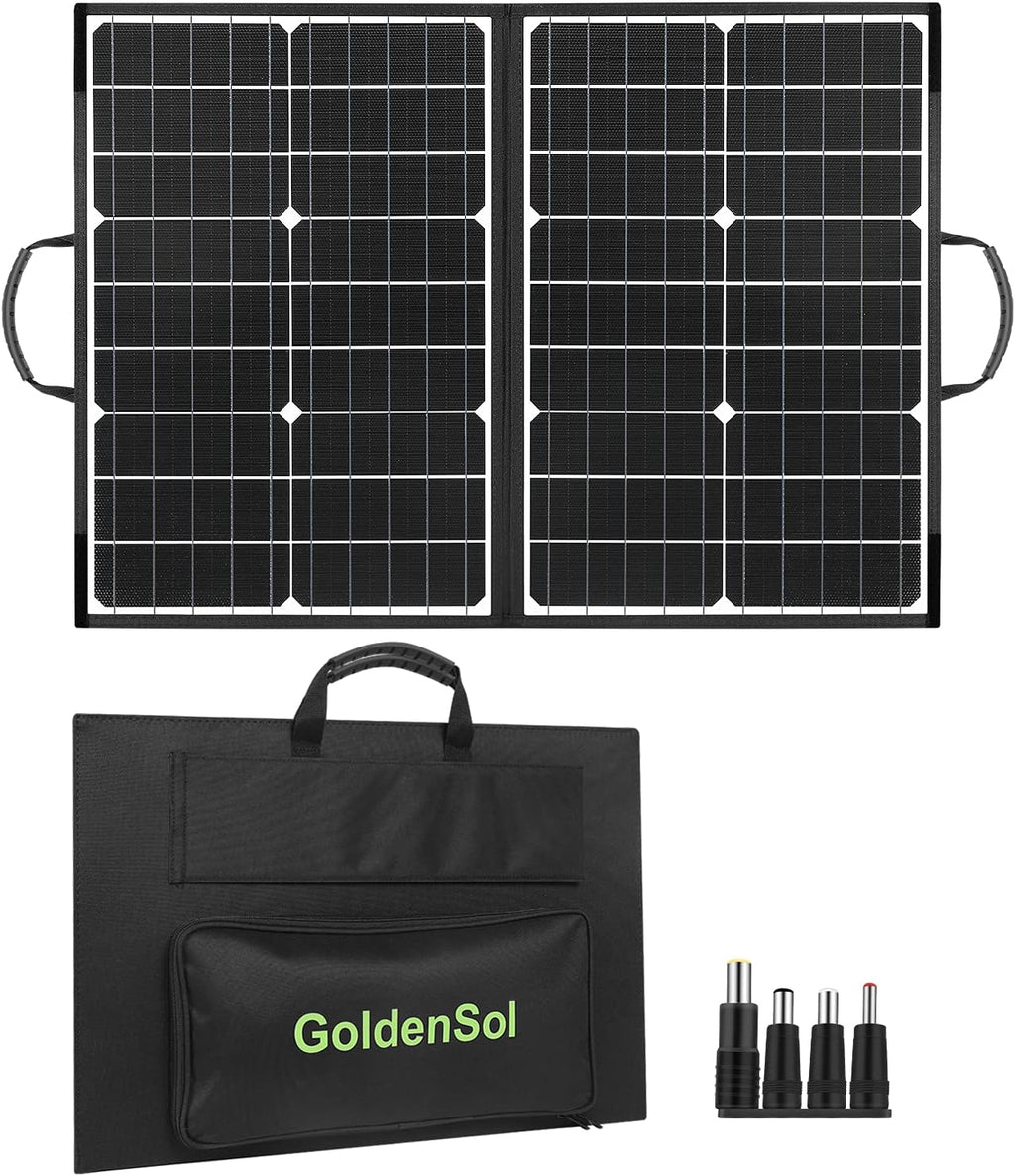 60W Foldable Monocrystalline Solar Panel with USB Ports N760122
