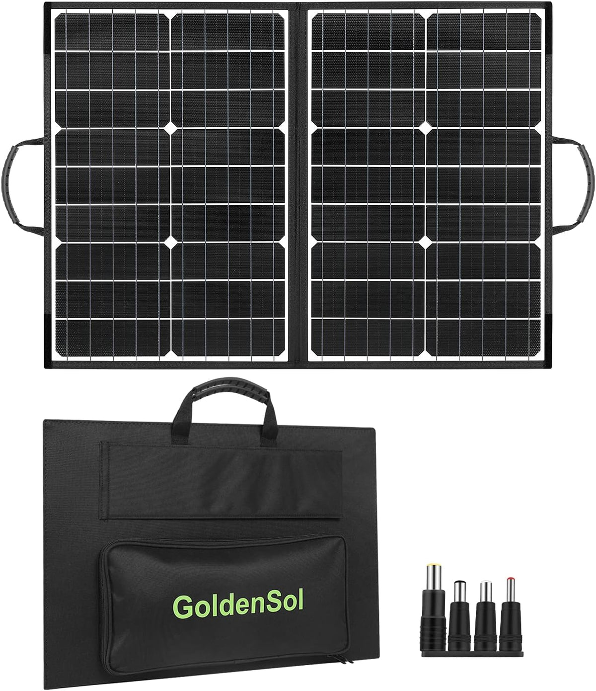 60W Foldable Monocrystalline Solar Panel with USB Ports N760122