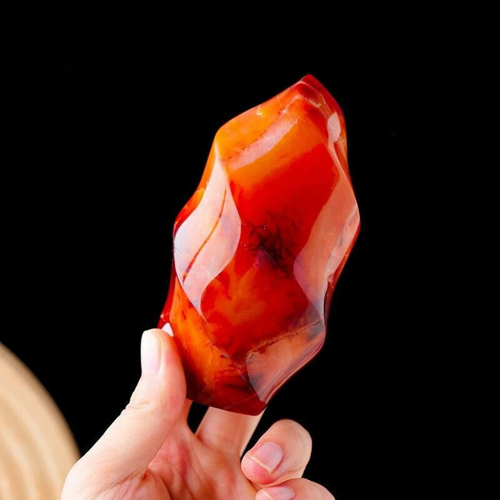 Red Agate Crystal Tower V843