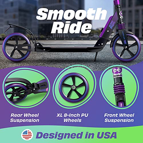 Adjustable Folding Adult Scooter with Large Wheels R788244
