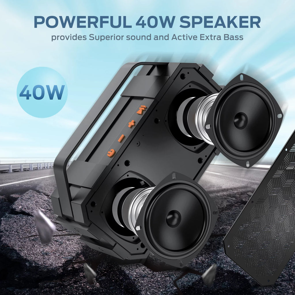 Wireless Portable Bluetooth Speaker 40W IPX6 Waterproof J5868