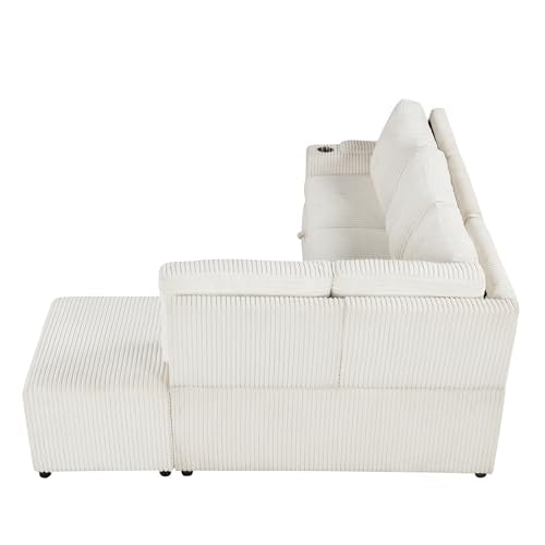 Reversible Sleeper Sectional Sofa with Storage Chaise Z3284