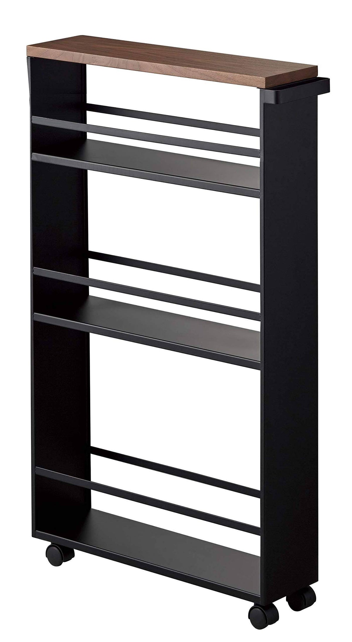 Black Rolling Slim Storage Cart with Handle N3050