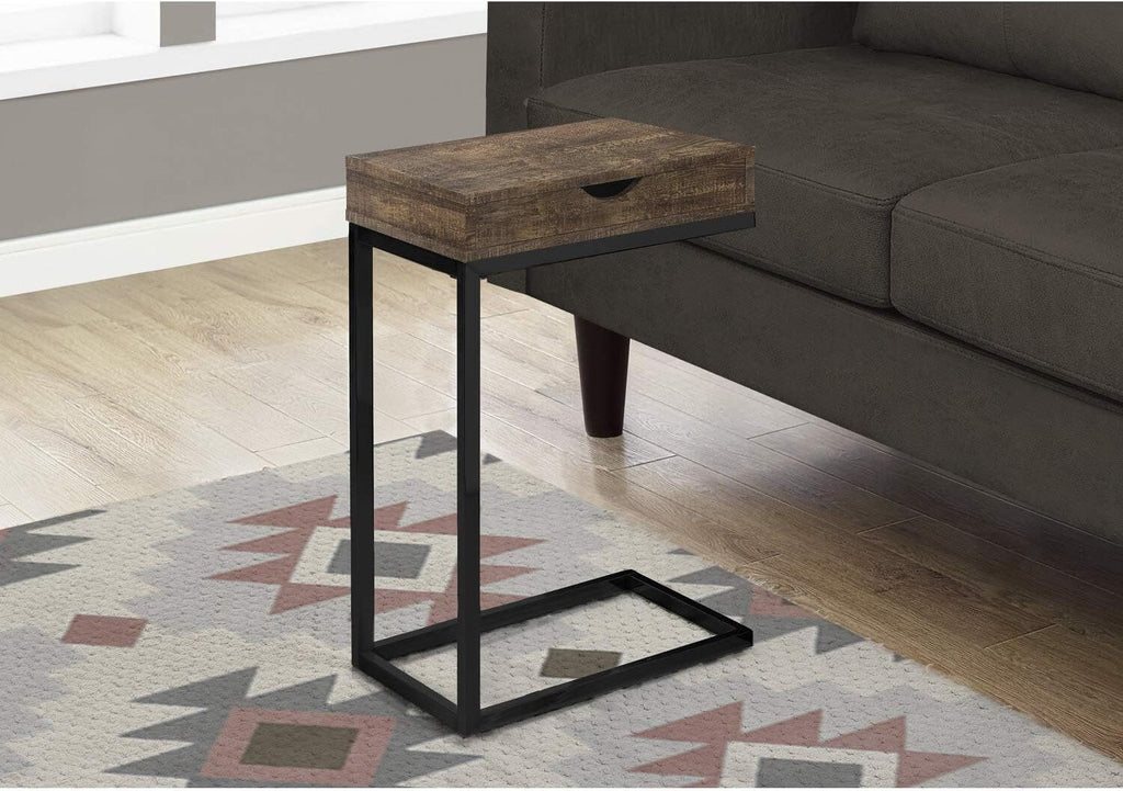 Brown Wood-Look Drawer Accent Table B8441
