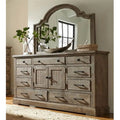 78 x 66 x 18 in. Door Dresser & Mirror I432201