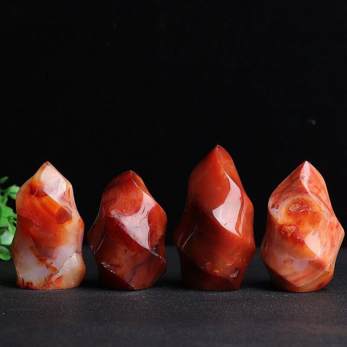 Red Agate Crystal Tower V843