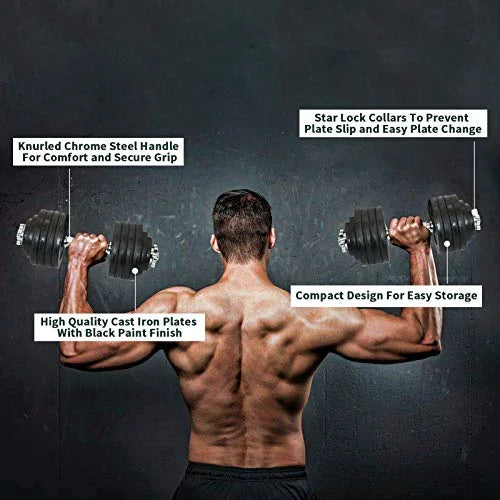 Adjustable Dumbbell Set 105 lbs B678