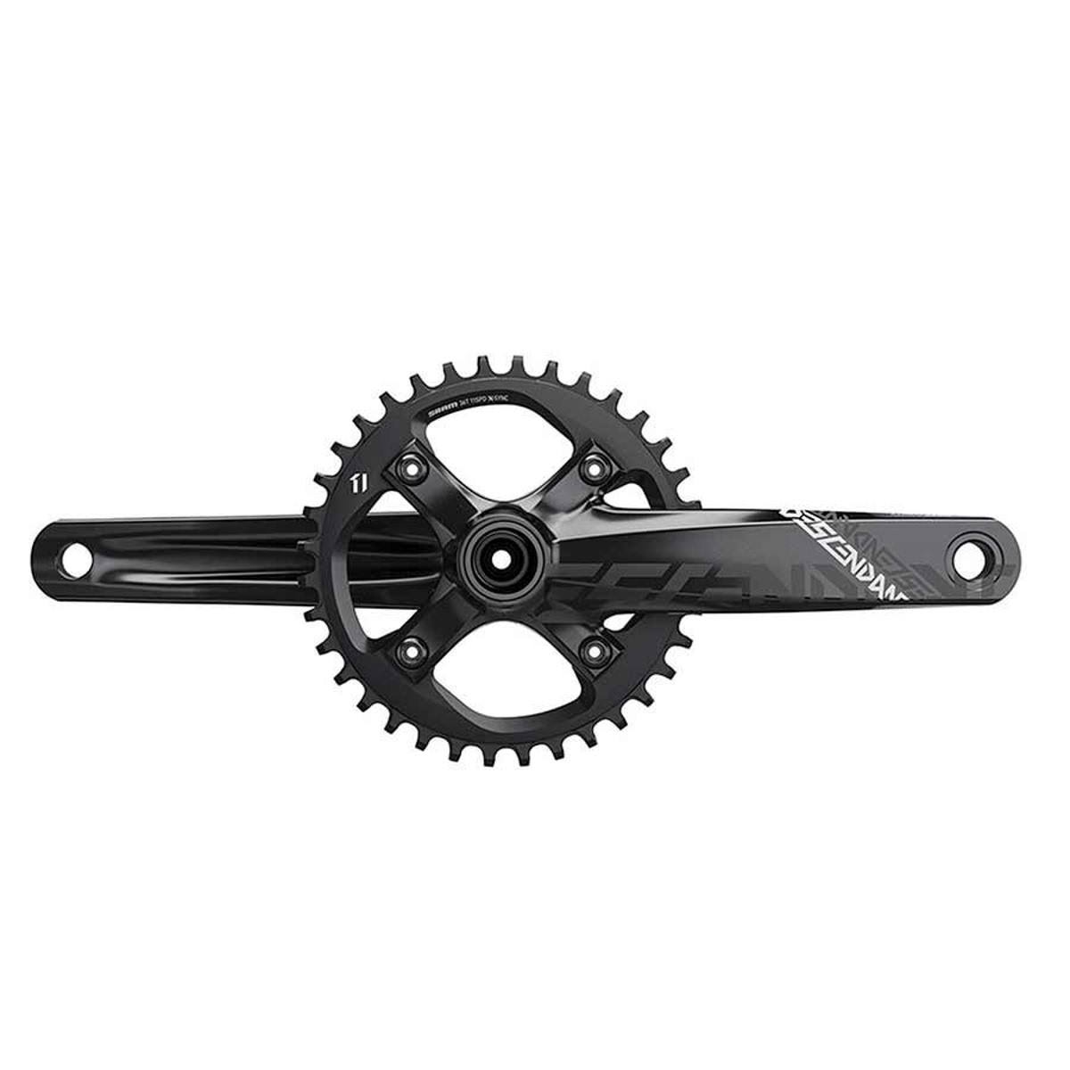 165mm 34T Black Crankset V82845