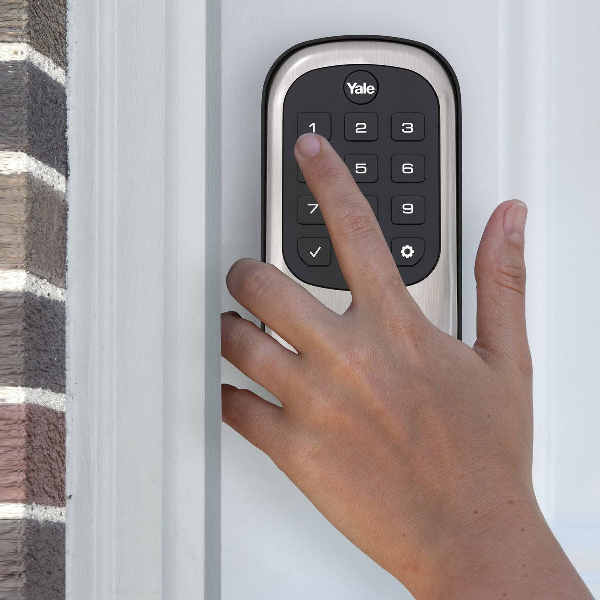 Push Button Deadbolt Polished Brass B851
