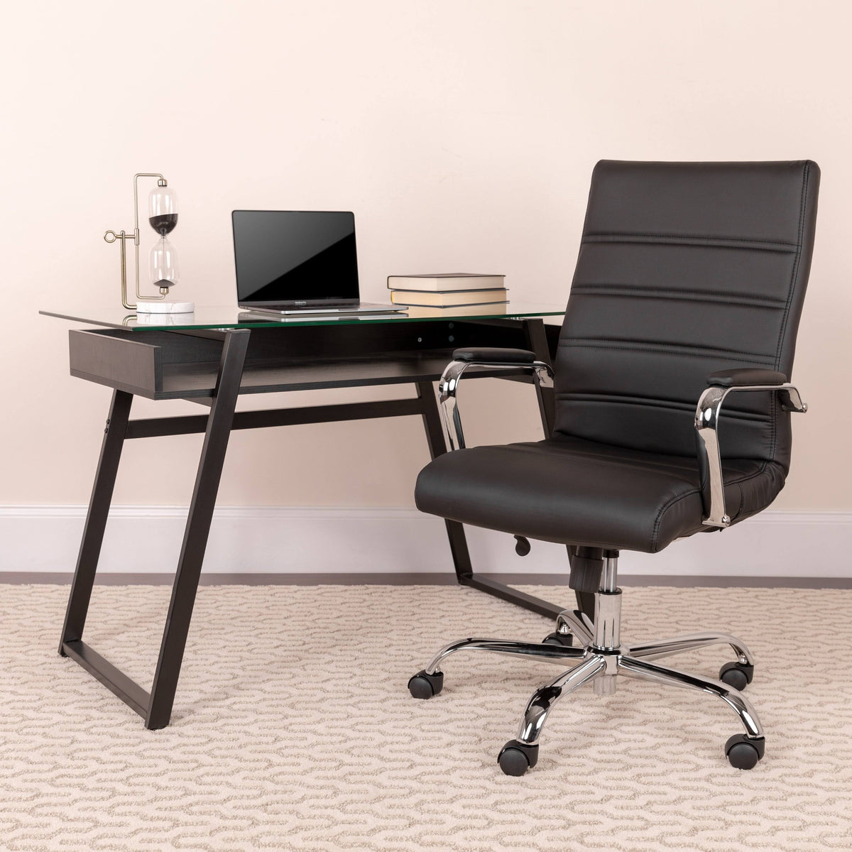 High Back Bonded Leather Executive Swivel Chair G437661