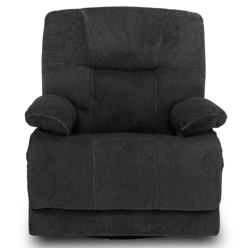 Dark Gray Swivel Glider Rocker Recliner I565055