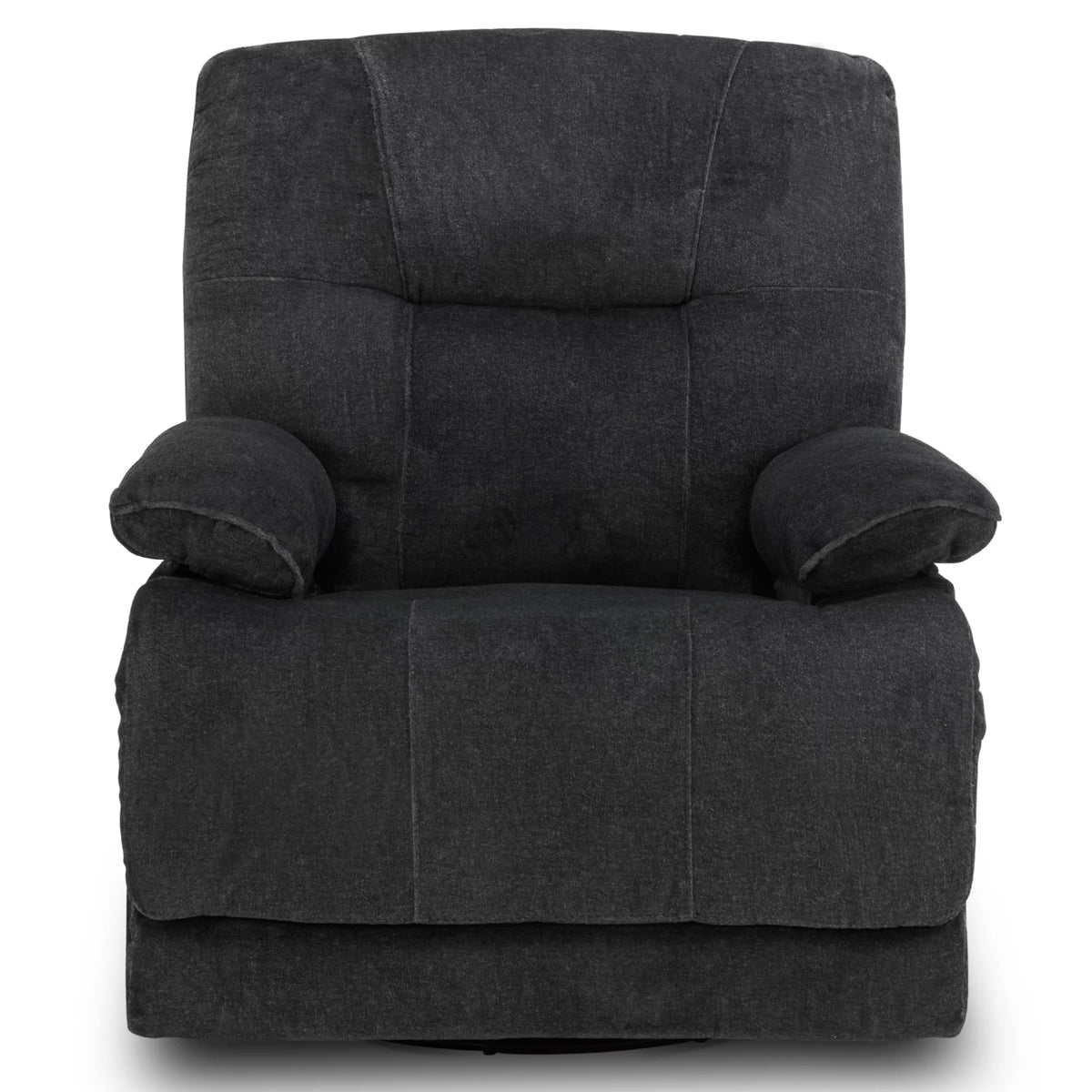 Dark Gray Swivel Glider Rocker Recliner I565055