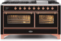 Glossy Black Dual Fuel Natural Gas Range S55859