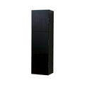 18 Wide 59 High Black Wood Side Cabinet with Three Doors W321657