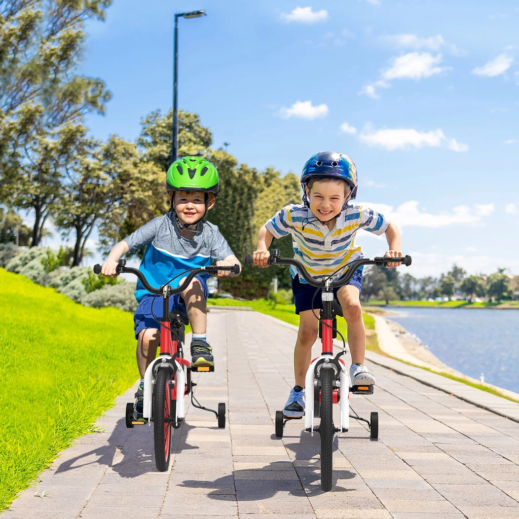 18 Kid's Bike with Training Wheels & Basket B1744