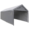 10 x 20 ft Heavy Duty Portable Carport Canopy Dark Grey I965
