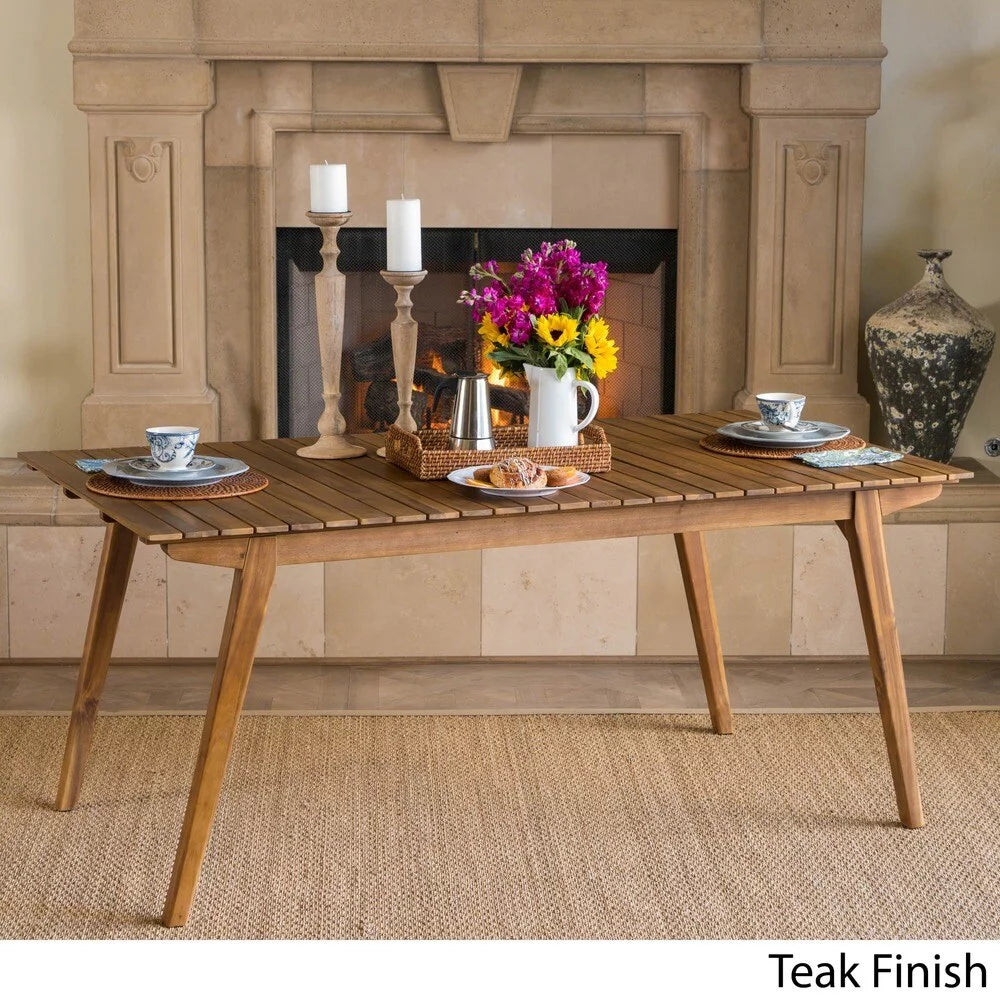 Brown Wood Dining Table E146