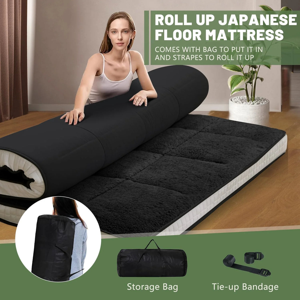 Japanese Floor Futon Mattress Thicken Tatami Mat F18927
