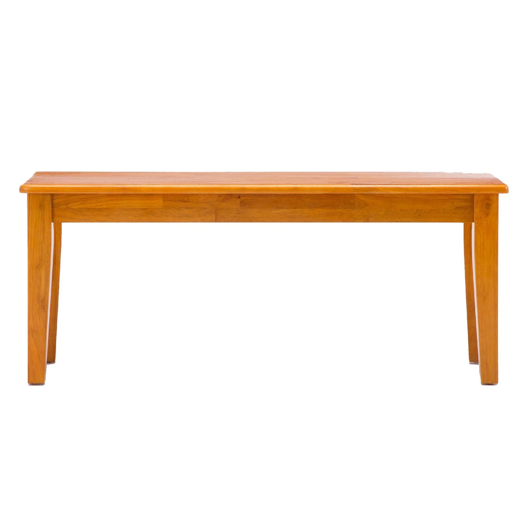 Oak Brown Wood Dining Bench L68772