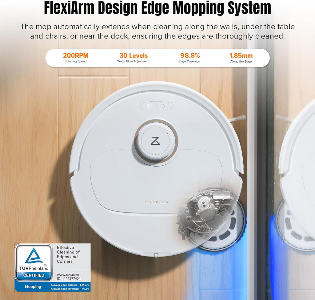 Robot Vacuum and Mop, Self-Emptying, 7000Pa Suction G926