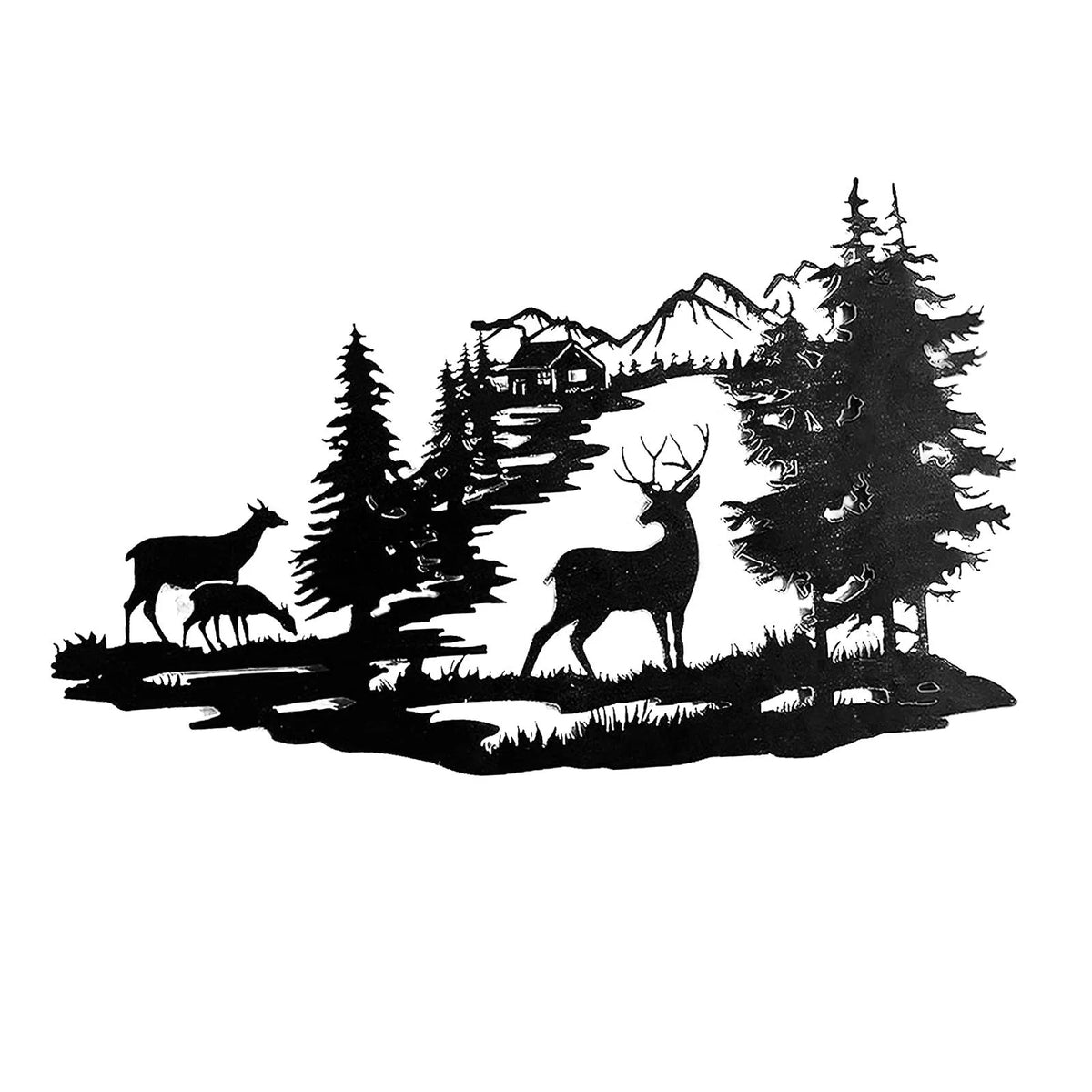 Metal Wall Art Decor Deer Art Z1054