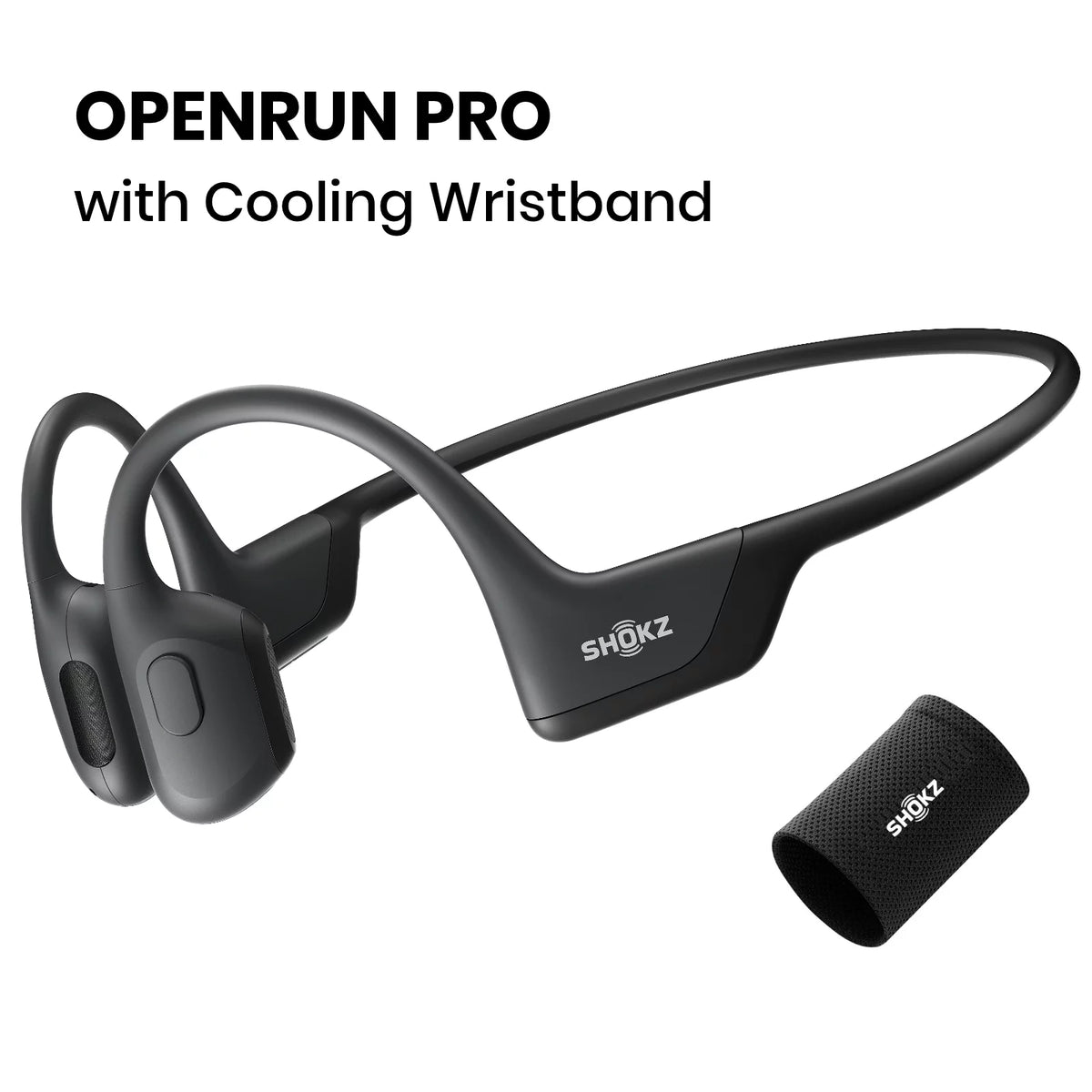 Black Bone Conduction Open Ear Bluetooth Headphones U90304