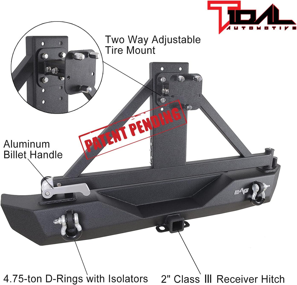 Front and Rear Bumper with Tire Carrier F8397