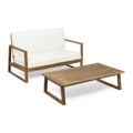 Acacia Wood Chat Set with Coffee Table Z47119