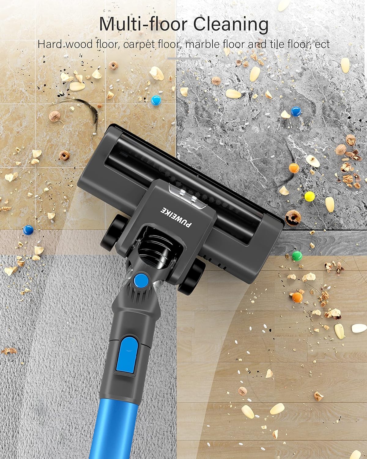 Cordless Vacuum Cleaner with Electric Bed Brush Q446129