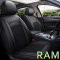 Custom Car Seat Covers Full Set 5 Seats Faux Leather Waterproof Black L112
