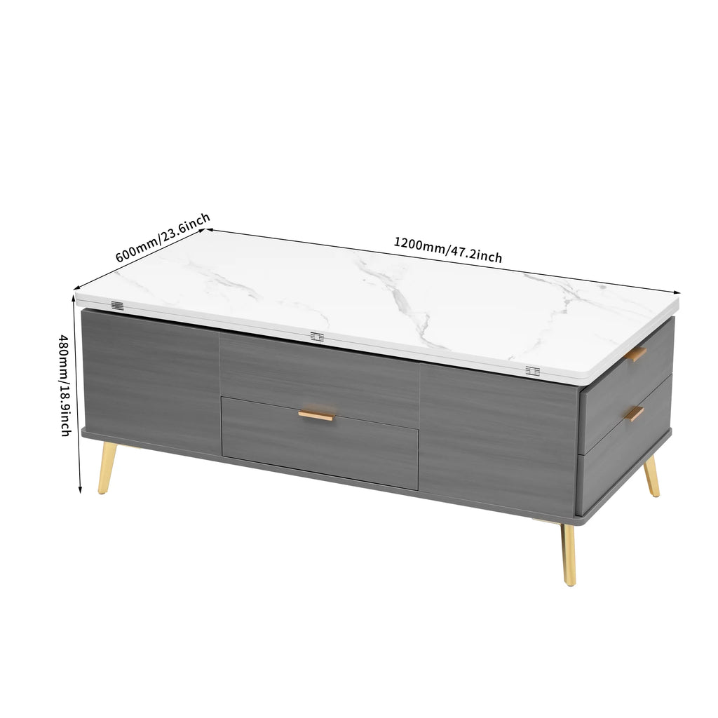 Double Lift Top Coffee Table with 4 Drawers U215274