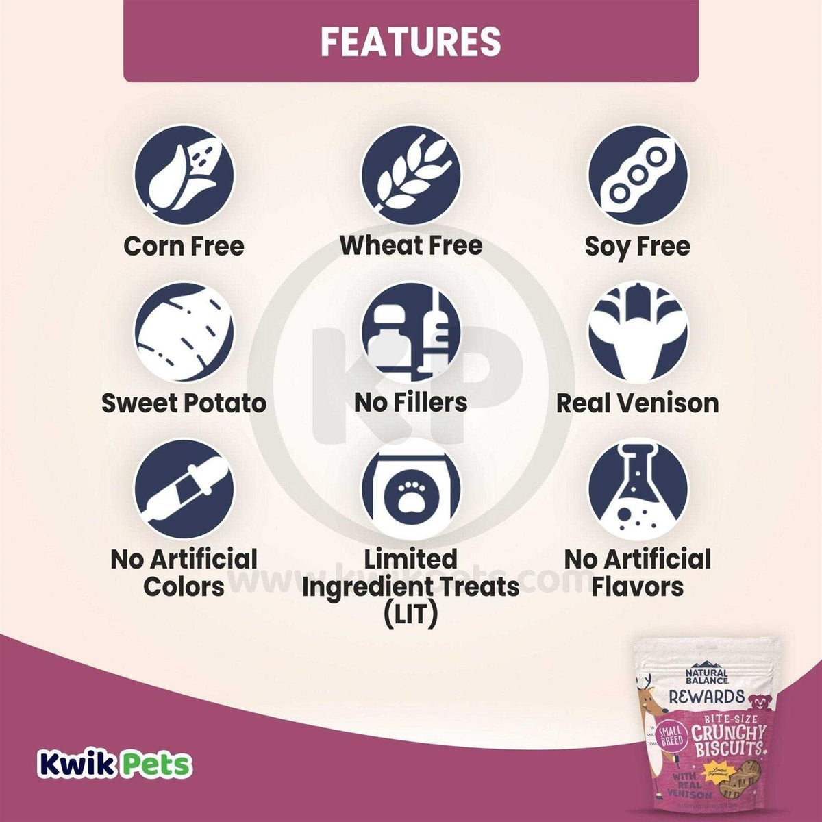 Sweet Potato & Venison Dog Treats J7390