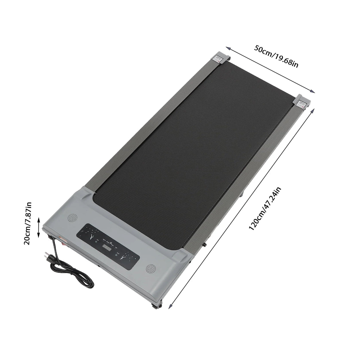 2 in 1 Folding Treadmill, 3.0HP Electric Treadmill with Remote Control and LED Display M776