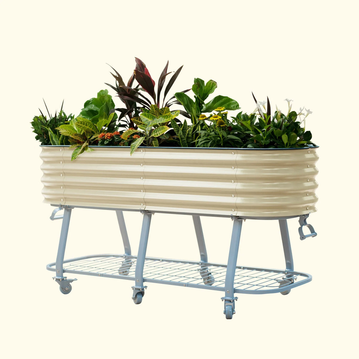 2 x 6 ft Self-Watering Rolling Raised Garden Bed K4126