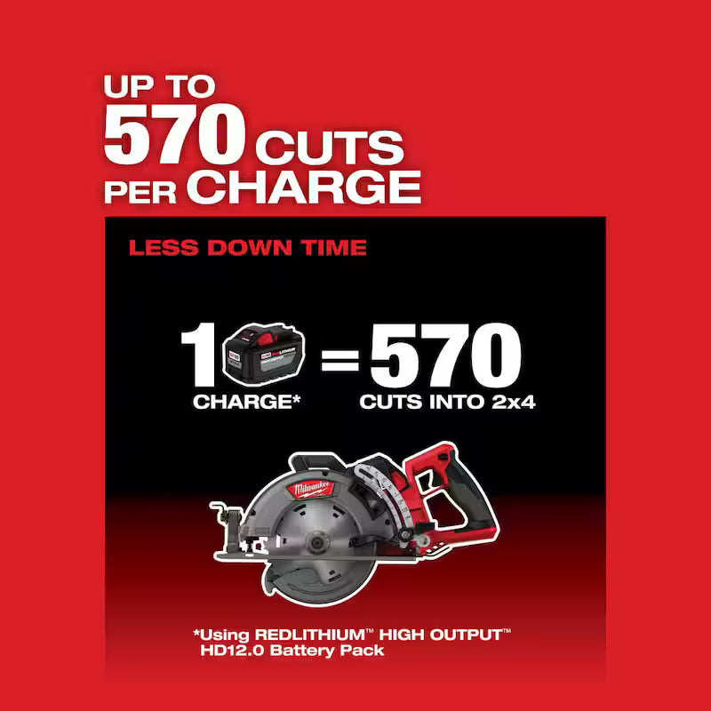 18V Cordless Rear Handle Circular Saw Kit with Battery and Charger T328