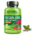 Vegan Zinc Whole Food Complex Supplement with Vitamin C - 120 Capsules U38221