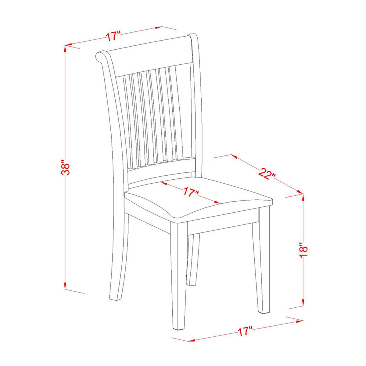 5 Piece Wood Dining Set with Cushion Seat Q490591