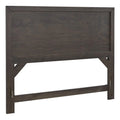 King Panel Wood Headboard In Stone Brown S355