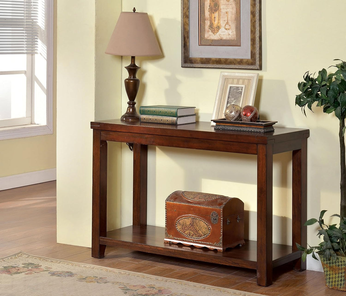 Dark Cherry Sofa Table T38226