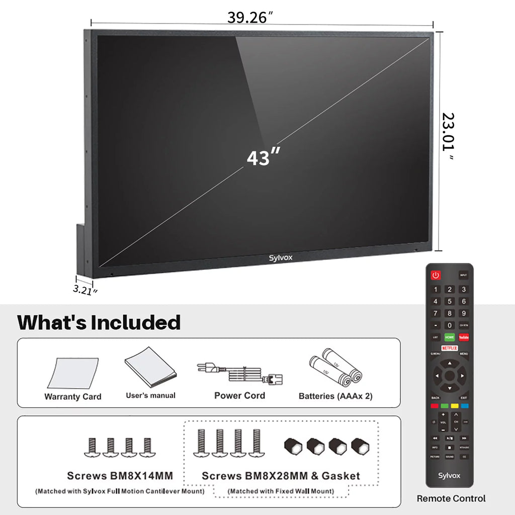 43 inch 4K LED Waterproof Outdoor TV E5071