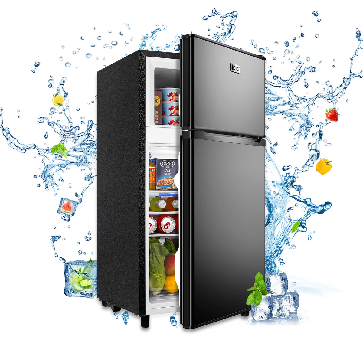 3.5 Cu ft Two Door Mini Fridge T968