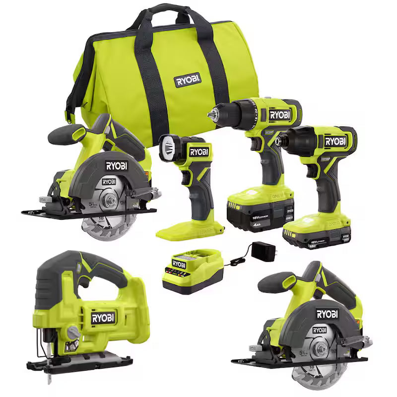 18V Cordless 4-Tool Combo Kit with Battery and Charger B97859