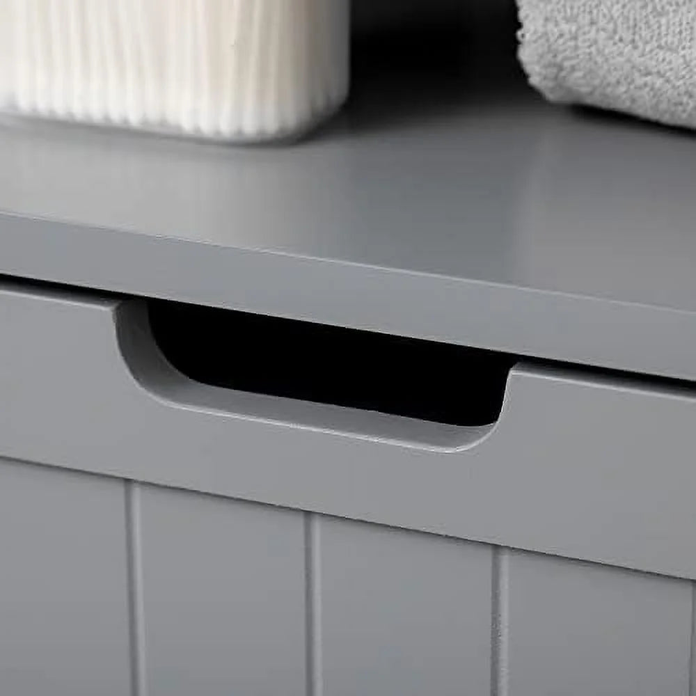 Grey Freestanding Bathroom Cabinet with Drawer W5376