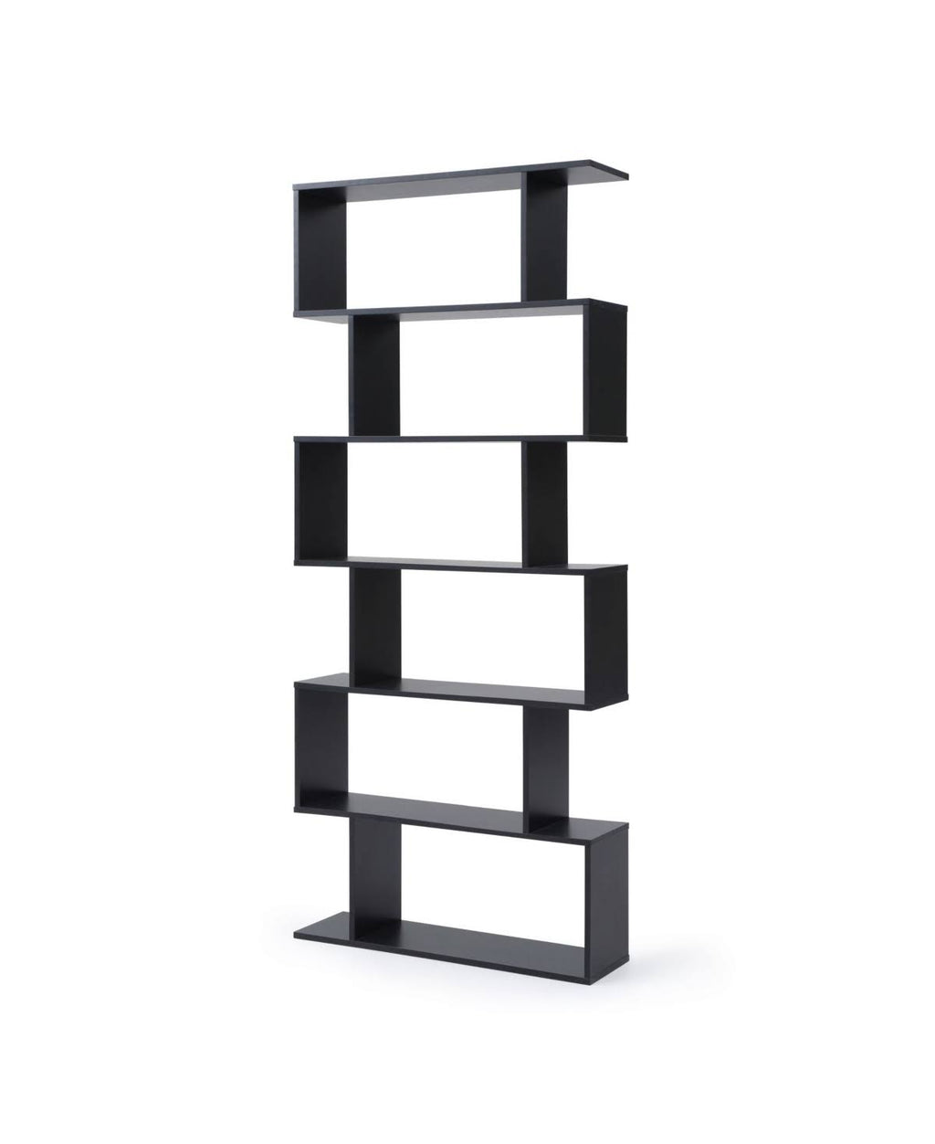 Black 6-Shelf Bookcase V926044
