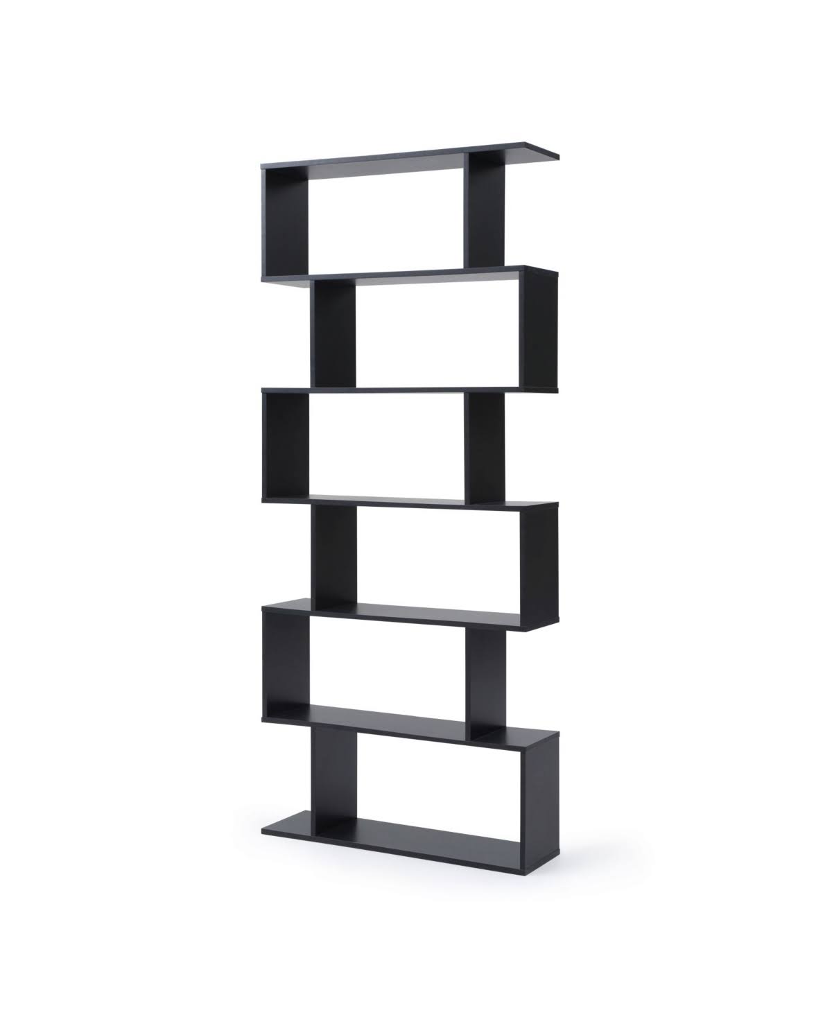 Black 6-Shelf Bookcase V926044