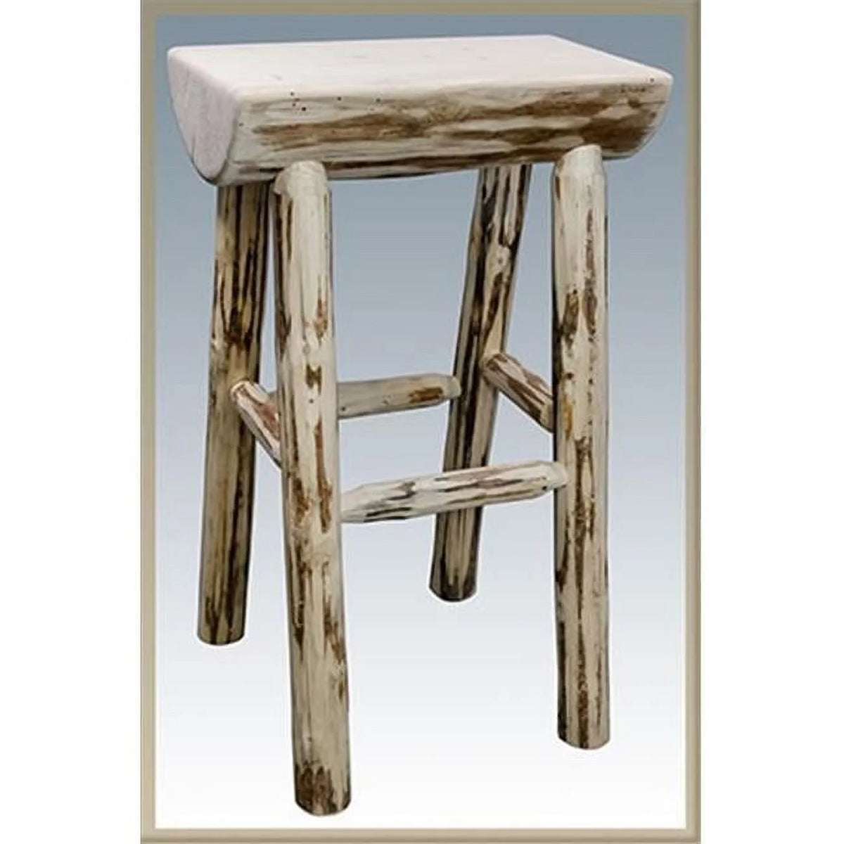 Counter Height Half Log Barstool H978575